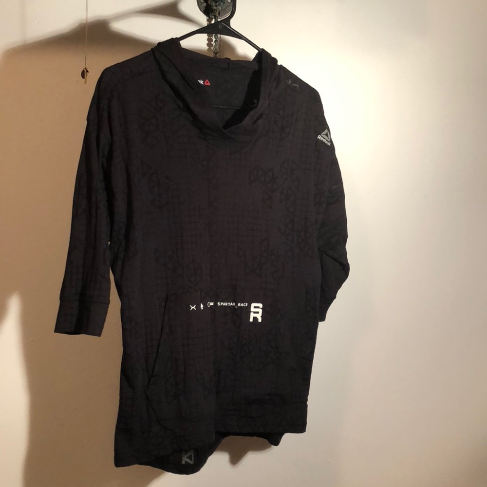 Reebok Spartan Open Back 3/4 Sleeve Hoodie